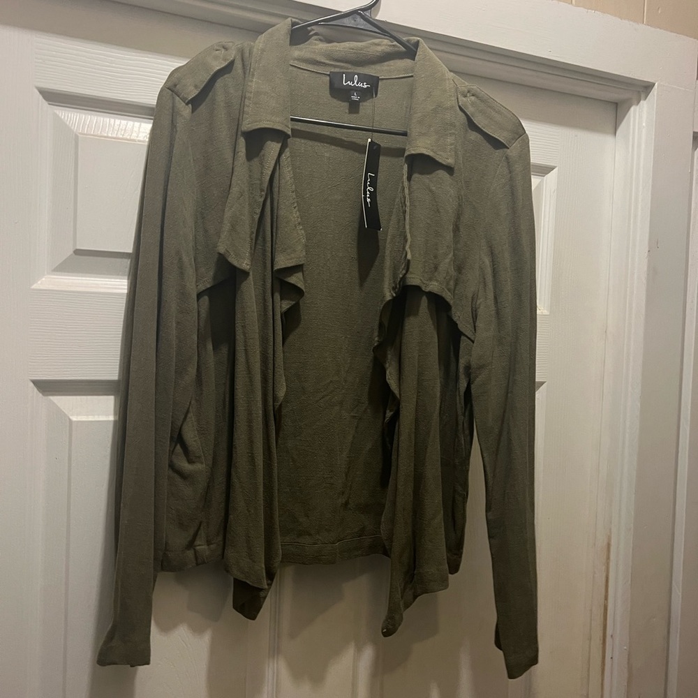 Lulus Olive Green jacket. New with tags.